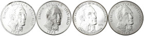 Ausländische Münzen und Medaillen
Panama
Lots
12 Silbermünzen: 4 X 20 Balboas Großsilbermünzen in Stgl./PP 1971, 1972, 1973, 1974 (je 129,6 g. 925/...