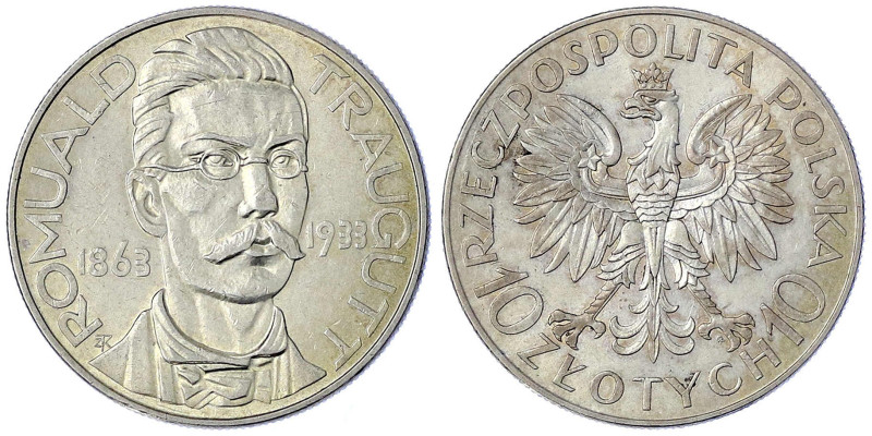 Ausländische Münzen und Medaillen
Polen
Zweite Republik, 1923-1939
10 Zlotych...