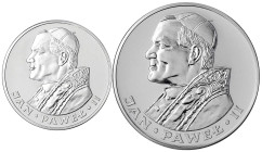 Ausländische Münzen und Medaillen
Polen
Volksrepublik Polen, 1952-1989
2 Stück: 100 und 200 Zlotych Silber 1982, Johannes Paul II. PL, selten. Fisc...