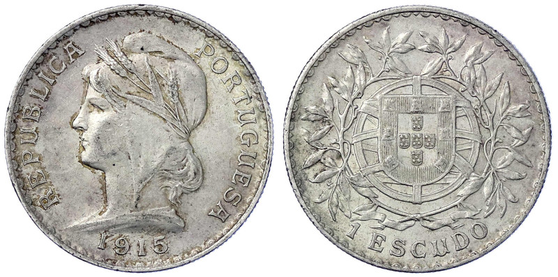 Ausländische Münzen und Medaillen
Portugal
Erste Republik, 1910-1926
Escudo 1...
