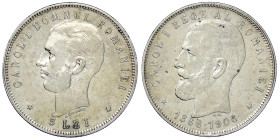 Ausländische Münzen und Medaillen
Rumänien
Carl I., 1866-1914
5 Lei 1906. Regierungsjub. sehr schön. Krause/Mishler 35.