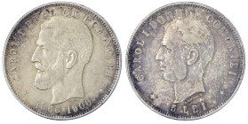 Ausländische Münzen und Medaillen
Rumänien
Carl I., 1866-1914
5 Lei 1906. Regierungsjub. sehr schön. Krause/Mishler 35.