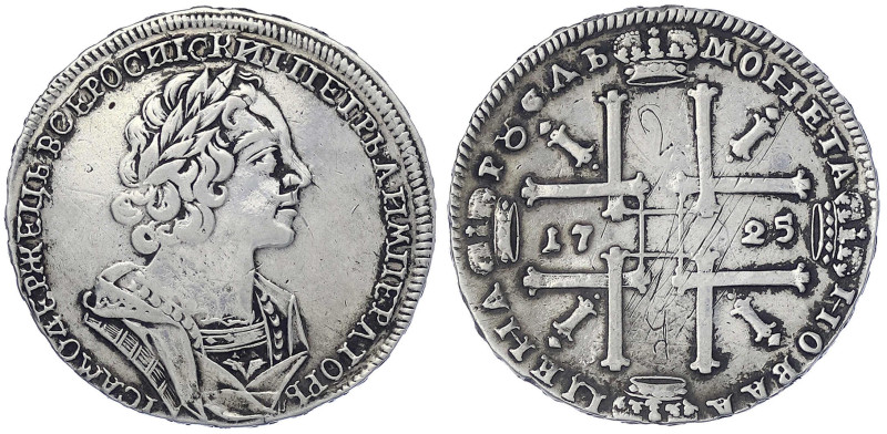 Ausländische Münzen und Medaillen
Russland
Peter I. der Große, 1689-1725
Rube...