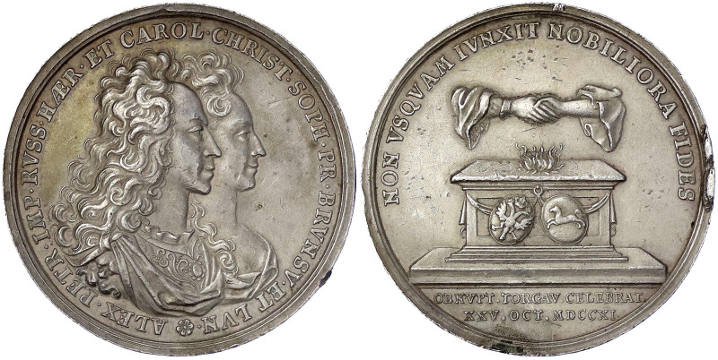 Ausländische Münzen und Medaillen
Russland
Nikolaus I., 1825-1855
Silbermedai...