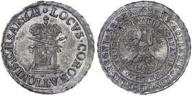 Altdeutsche Münzen und Medaillen
Aachen
Freie Reichsstadt, 1500-1815
Ratszeichen zu 32 Mark 1755. (Chronogramm in der Randschrift). gutes vorzüglic...