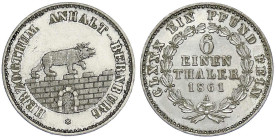 Altdeutsche Münzen und Medaillen
Anhalt-Bernburg
Alexander Carl, 1834-1863
1/6 Taler 1861 A. vorzüglich/Stempelglanz aus Erstabschlag. Jaeger 71. A...