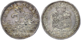 Altdeutsche Münzen und Medaillen
Anhalt-Köthen
August Ludwig, 1728-1755
1/3 Taler 1750 AW. gutes vorzüglich, feine Tönung, selten in dieser Erhaltu...
