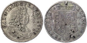Altdeutsche Münzen und Medaillen
Anhalt-Zerbst
Carl Wilhelm, 1667-1718
2/3 Taler 1679 CP, Zerbst. 16,41 g. sehr schön, Schlagspur. Mann 253. Davenp...