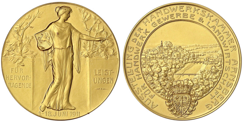 Altdeutsche Münzen und Medaillen
Arnsberg-Medaillen
Verg. Bronzemedaille 1911 ...