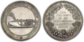 Altdeutsche Münzen und Medaillen
Bayern
Maximilian II. Joseph, 1848-1864
Silberne Prämienmedaille im Doppeltalergewicht o.J. gewidmet dem Verdienst...