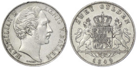 Altdeutsche Münzen und Medaillen
Bayern
Maximilian II. Joseph, 1848-1864
Doppelgulden 1849. sehr schön/vorzüglich, kl. Randfehler. Jaeger 83. Thun ...