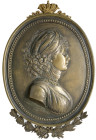 Altdeutsche Münzen und Medaillen
Brandenburg-Preußen
Friedrich Wilhelm III., 1797-1840
Große ovale Bronzegussplakette 1798 von Heinrich Bettkober. ...