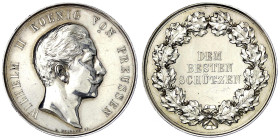 Altdeutsche Münzen und Medaillen
Brandenburg-Preußen
Wilhelm II., 1888-1918
Silbermedaille o.J. von Weigand. Dem besten Schützen. Militärischer Sch...