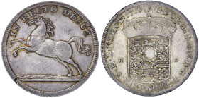 Altdeutsche Münzen und Medaillen
Braunschweig-Calenberg-Hannover
Georg Ludwig, 1698-1714
Reichstaler 1710 HB, Clausthal. Springendes Ross. 29,36 g....