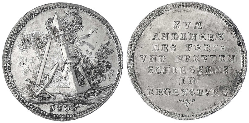 Altdeutsche Münzen und Medaillen
Regensburg-Stadt
Silbermedaille (1/3 Konventi...