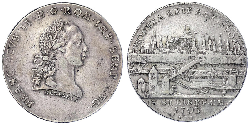 Altdeutsche Münzen und Medaillen
Regensburg-Stadt
Konventionstaler 1793 GCB. B...
