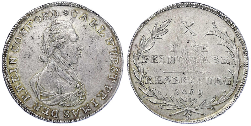 Altdeutsche Münzen und Medaillen
Regensburg-Stadt zur Zeit Napoleons
Carl Theo...