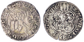 Altdeutsche Münzen und Medaillen
Sachsen-Markgrafschaft Meißen
Kurfürst Friedrich II. und Herzog Wilhelm III., 1440-1464
Schildgroschen o.J.(1451/1...