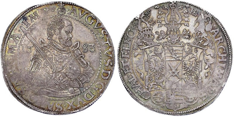 Altdeutsche Münzen und Medaillen
Sachsen-Albertinische Linie
August, 1553-1586...