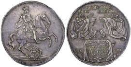 Altdeutsche Münzen und Medaillen
Sachsen-Albertinische Linie
Friedrich August I., 1694-1733
Reichstaler 1711, Dresden. Auf das Vikariat. Kehr-Prägu...