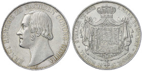 Altdeutsche Münzen und Medaillen
Sachsen-Coburg-Gotha
Ernst II., 1844-1893
Doppeltaler 1847 F. gutes vorzüglich, kl. Kratzer, selten. Jaeger 283. T...