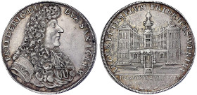 Altdeutsche Münzen und Medaillen
Sachsen-Gotha-Altenburg
Friedrich I., 1680-1691
1/2 Reichstaler 1689 auf die Einweihung des Schlosses Friedrichswe...