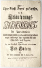Altdeutsche Münzen und Medaillen
Sachsen-Lots
Konvolut von 22 gedruckten Mandaten und Erlassen des 18. Jh. August der Starke, Friedrich August II., ...