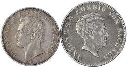 Altdeutsche Münzen und Medaillen
Sachsen-Lots
2 Stück: Taler 1834 und Vereinstaler 1863. schön/sehr schön, Hitzespuren und sehr schön, Randfehler...
