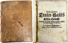 Altdeutsche Münzen und Medaillen
Schlesien-Breslau, Stadt
1500-1850
Buch: SCHÖNHARDT, AMBROSIUS. Des Neu=aufgerichteten Trauer=Hauses Erstes Gemach...