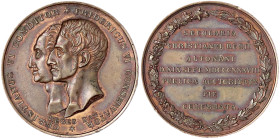 Altdeutsche Münzen und Medaillen
Schleswig-Holstein-Königliche Linie
Friedrich VI., 1808-1839
Bronzemedaille 1838, von Alsing. Auf die 100-jahrfeie...