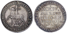 Altdeutsche Münzen und Medaillen
Stolberg-Stolberg
Christoph Friedrich und Jost Christian, 1704-1738
Ausbeute XXIV Mariengroschen 1716 IIG, Stolber...