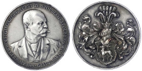 Altdeutsche Münzen und Medaillen
Stolberg-Stolberg
Wolfgang Georg, 1849-1903
Versilberte Bronzemedaille 1903 von Lauer, a.s. Tod. 33 mm. vorzüglich...