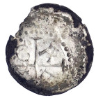 Altdeutsche Münzen und Medaillen
Worms-Bistum
Lupold von Scheinfeld, 1196-1217
Halbbrakteat o.J. nur einseitig ausgeprägt. Krückenkreuz, in den Win...