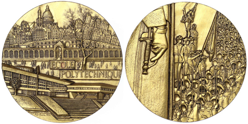 Medaillen
Bergbau
Frankreich
Vergoldete Bronzemedaille 1994 von Dufresne. Pol...