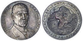 Medaillen
Erster Weltkrieg
Silbermedaille 1914 v. Ziegler u. Grünthal, uniform. Brb. v. Vizeadmiral Graf v. Spee halbrechts/ Seeschlacht bei Santa M...