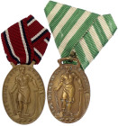 Medaillen
Medailleure
Goetz, Karl
2 X ovale Bronzemedaille an Bandspange o.J. für Treue in der Arbeit, Handelskammer Chemnitz und Leipzig. 24 X 34 ...