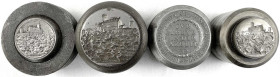 Medaillen
Medailleure
Goetz, Karl
4 Prägestempel für die Medaille o.J. Für Treue in der Arbeit, Ostthüringische Industrie Handelskammer Gera. Matri...