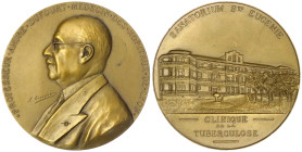 Medaillen
Medicina in Nummis
Personenmedaillen
Dufourt, Andre, 1885-1957
Bronzemedaille o.J. von Croizier. Auf den Mediziner im Lyoner Krankenhaus...