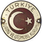 Medaillen
Sport
Auto- und Motorsport
Kühlerplakette Türkiye Turing ve Otomobil Kurumu. Messing, emailliert, 2 Befestigungslöcher. 90 mm. sehr schön...