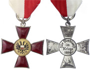 Orden und Ehrenzeichen
Deutschland
Deutsche Länder, bis 1918
Lübeck: Hanseatenkreuz für Verdienst im Kriege 1914 (verliehen 1915-1918), am Band vor...