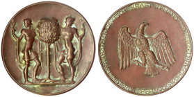 Orden und Ehrenzeichen
Deutschland
Weimarer Republik, 1919-1933
Adler-Plakette (Bronzemedaille) des Preuss. Ministerium für Volkswohlfahrt. Im Orig...