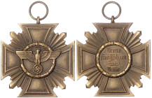 Orden und Ehrenzeichen
Deutschland
Drittes Reich, 1933-1945
NSDAP-Dienstauszeichnung, 3. Stufe für 10 Jahre in Bronze. vorzüglich. Niemann 6.03.08c...