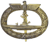 Orden und Ehrenzeichen
Deutschland
Drittes Reich, 1933-1945
U-Boot-Kriegsabzeichen, Buntmetall. Ohne Herstellerangabe (Souval, Wien). vorzüglich. N...