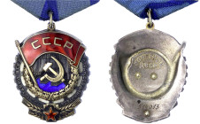 Orden und Ehrenzeichen
Russland
Sowjetunion, 1917-1991
Orden des Roten Arbeitsbanners an Bandspange. Verleihungsnummer 514013. vorzüglich. Barac 95...