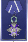 Orden und Ehrenzeichen
Spanien
Caudillo Franco, 1939-1975
Zivilverdienstorden, Ritter-Ehrenzeichen am Bande. Typ II (verliehen 1942-1975). Im Origi...