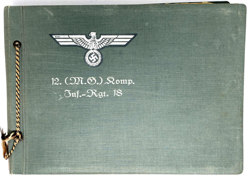 Militaria
Sonstige militär. Gegenstände
Fotoalbum der 12. (M.G.) Komp. Inf.-Rg...