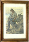 Varia
Bilder
Drucke
Gerahmte Farblithografie hinter Glas 1911 nach dem Gemälde "Steinbrucharbeiter" von Friedrich von Keller (* 18. Februar 1840 in...