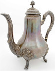Varia
Silber
Frankreich
Teekanne Silber 950/1000 (Minervakopf mit "1"). Unbestimmter Hersteller nach 1838 in Paris. Höhe 21 cm; 481,86 g