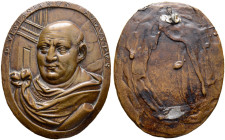 Kaiserzeit. Vespasianus 69-79 
Hochovale Bronzegussmedaille o.J. (spätes 16. Jh.) unsigniert - wohl aus der Mantuanischen Schule oder aber der zweite...