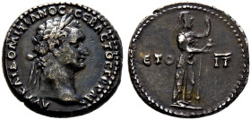 Kaiserzeit. Domitianus (ab 81 Augustus) 69-96 
Didrachme (Provinzialprägung für CAPPADOCIA) 93/94 -Caesarea-. Belorbeerte Büste nach rechts / Athena ...